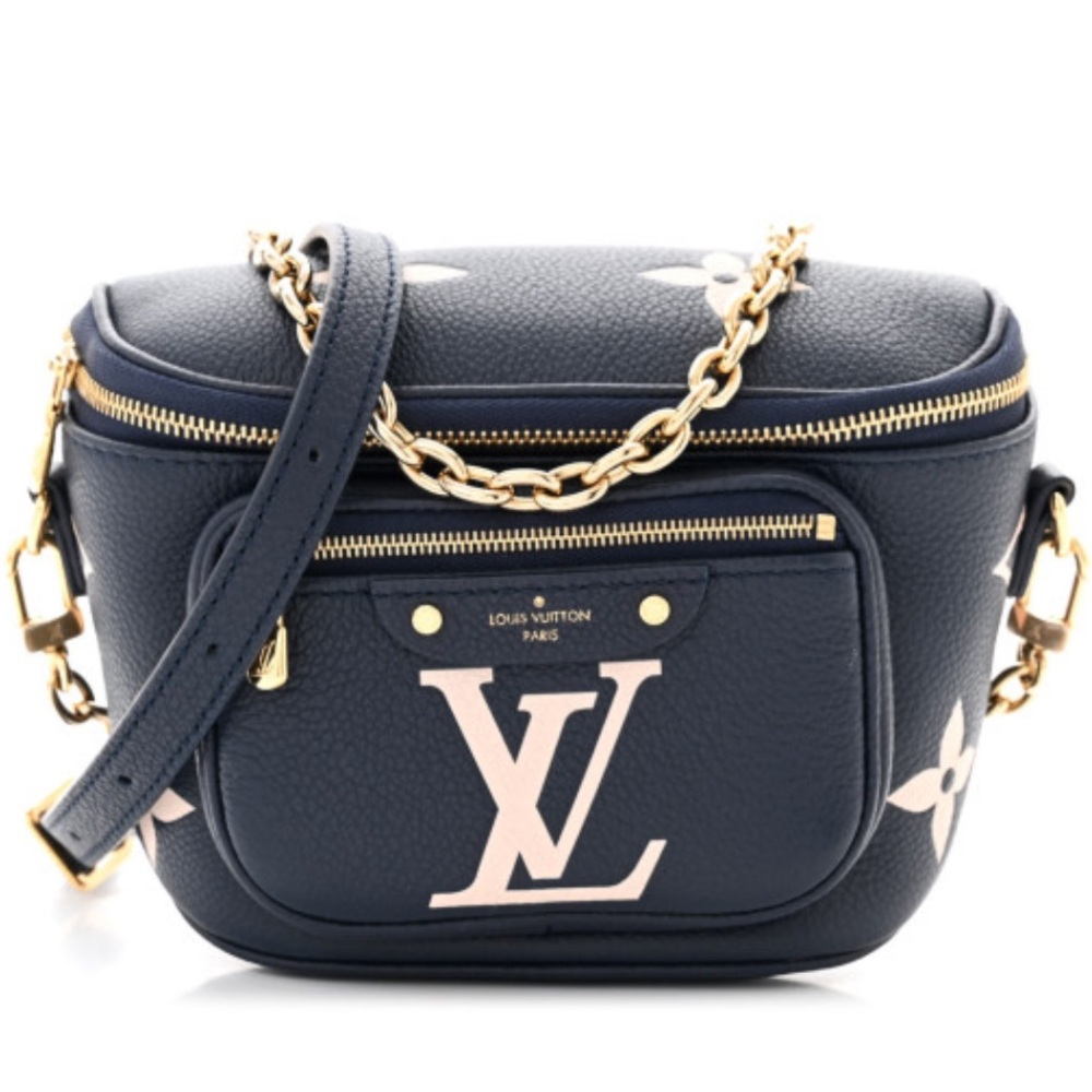 Empreinte Monogram Giant Mini By The Pool Bumbag Blue Beige